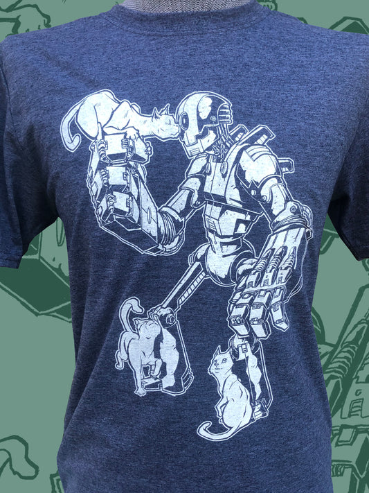 Robot Cat Lover - Unisex Crew Neck Tee