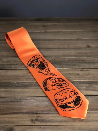 Tie Food - Pizza, Burger, and Taco - Necktie