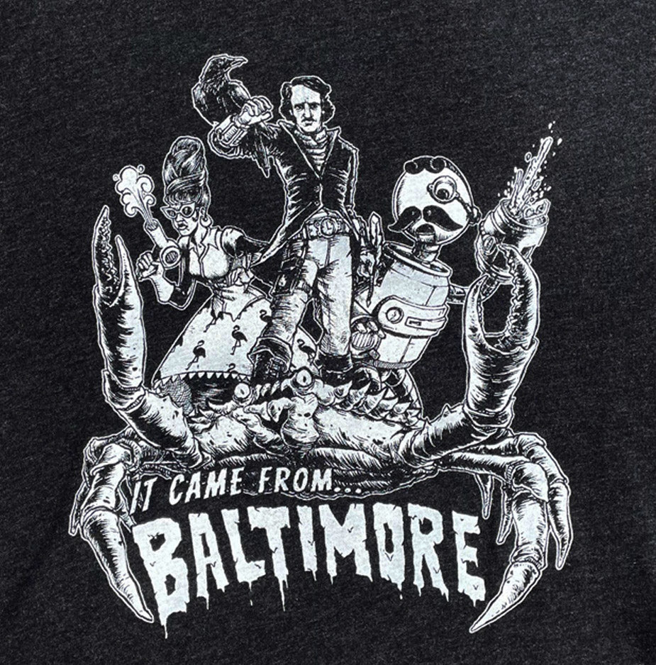 It Came From Baltimore - Unisex Triblend 3/4 Sleeve Raglan