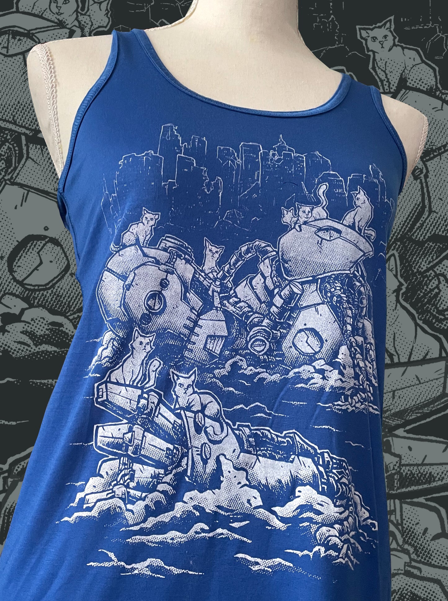 Kitties of the Apocalypse - Flowy Racerback Tank
