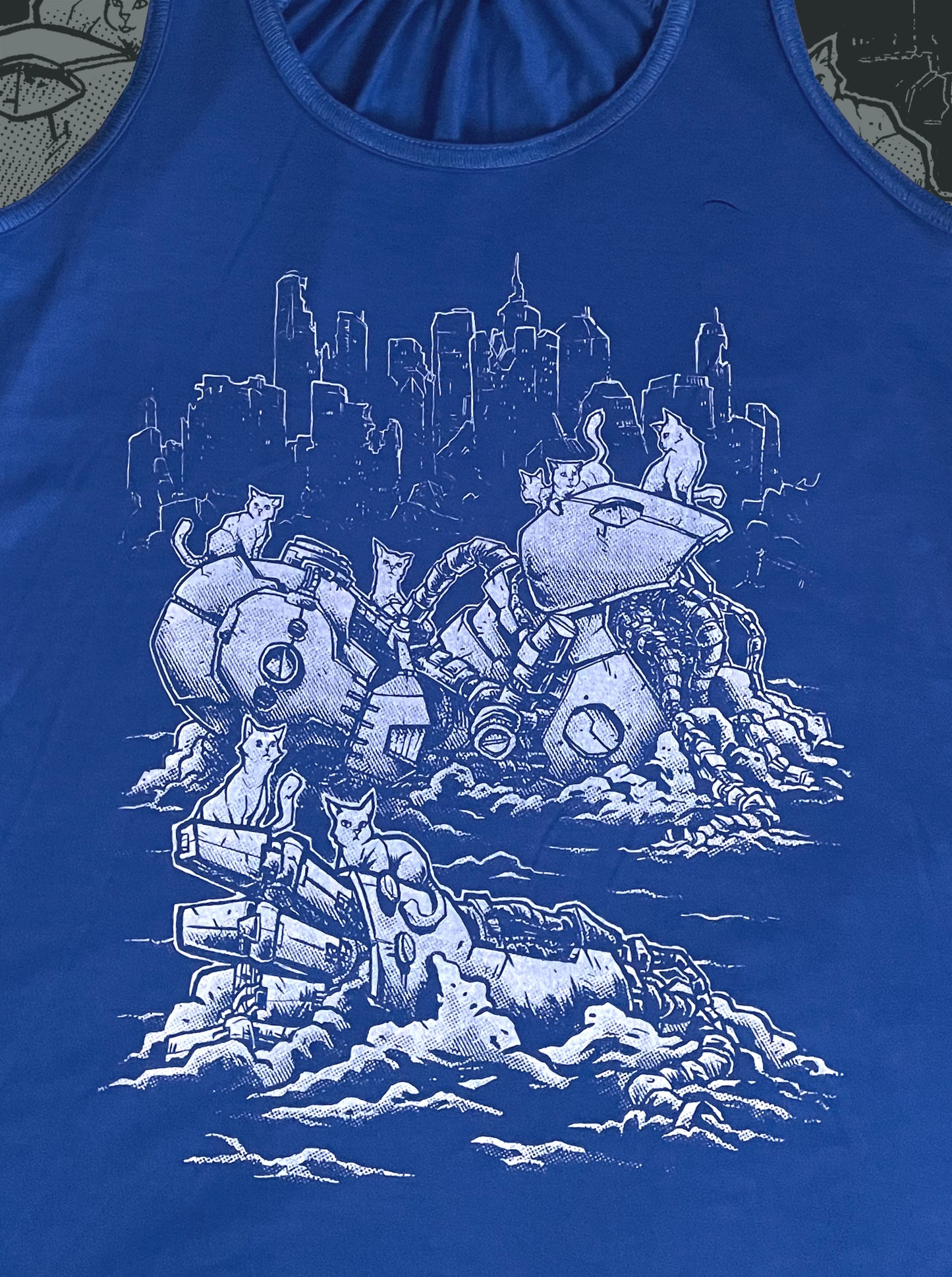 Kitties of the Apocalypse - Flowy Racerback Tank