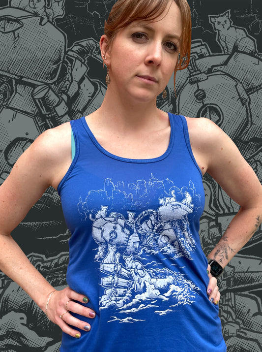 Kitties of the Apocalypse - Flowy Racerback Tank